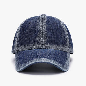 Classical Washed <b>Caps</b> Custom Logo Two Tone Solid Color <b>Plain</b> Blank 6 Panel <b>Cap</b> Breathable Unisex Waterproof OEM Washed <b>Caps</b> 2026 - Product Image 2