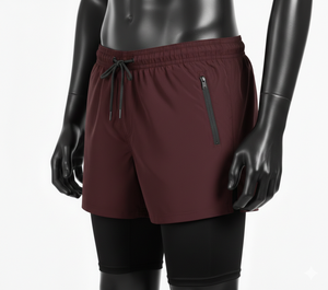 Shorts de fitness pour hommes personnalisés par sublimation, shorts de natation 2 en 1 pour hommes avec doublure de leggings de compression, vêtements de fitness tendance à séchage rapide - Product Image 4