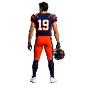 Uniforme de Fútbol Americano para Hombre de Alta Calidad, Conjunto de Jersey y Pantalones, Número 19, Impresión por Sublimación, Poliéster Transpirable, para Adultos - Product Image 4