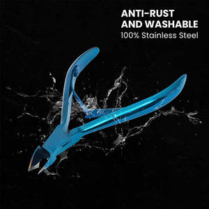 Meilleures ventes : Coupe-cuticules incurvé en acier inoxydable à large ouverture pour doigts et orteils - Product Image 2