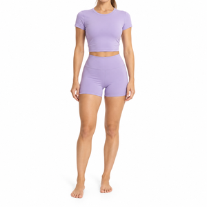 Conjunto de Yoga para Mujer, Dos Piezas, Bra Deportivo y Leggings, para Gimnasio, Entrenamiento, Yoga, Pilates, Ropa Deportiva al por Mayor para Compradores Minoristas en Línea - Product Image 1