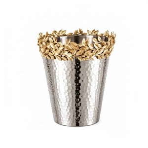 Wine <b>Cooler</b> Silver Metal <b>Ice</b> Bucket Double Wall Leak Proof Chiller Unique Barware For Home Bar Wedding Decoration And Gift - Product Image 3