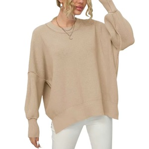 Pulls tricotés pour hommes 100 % coton, anti-plis, à manches longues et col rond, sur mesure, les plus tendances, fabriqués par le fabricant - Product Image 1