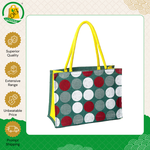 Nueva llegada de stock: Bolsa de compras de yute ecológica de alta calidad hecha en India para uso diario con asa de caña a bajo precio - Product Image 5