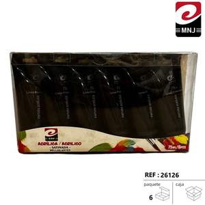 Peintures acryliques couleur noire - Product Image 3