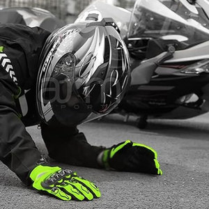 Gants de moto tout-terrain de qualité supérieure, couleur personnalisée, en cuir, haute qualité - Product Image 6