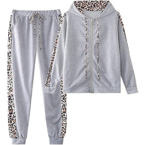 Survêtement personnalisé en gros pour femme, coupe ajustée en molleton bouclette, vêtements de sport personnalisés, jogging en coton épais uni pour femme - Product Image 5