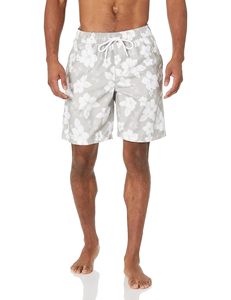 Pantalones cortos para hombre con estampado de palmeras, cintura elástica con cordón, para playa, verano, informal, vacaciones, coloridos, blancos, camiseta de verano para hombre - Product Image 6