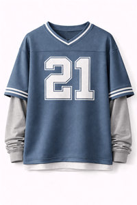 เสื้อฟุตบอลผู้ชาย เนื้อผ้าบางเบา ระบายอากาศได้ดี แห้งเร็ว เหมาะสำหรับการฝึกซ้อมฟุตบอล การแข่งขัน และการสวมใส่เล่นกีฬาในชีวิตประจำวัน - Product Image 2