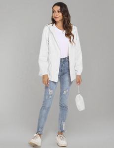 Chaqueta Cortavientos para Mujer con Logotipo Personalizado a Precio de Fábrica al por Mayor, Nueva Chaqueta Cortavientos de Manga Larga a la Moda para Mujer - Product Image 5