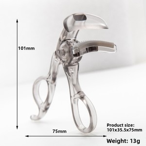 Recourbe-cils manuel sans cadre en acier inoxydable durable, à dents, pour un recourbement et une tenue parfaits, portable, grand angle, style tournesol, vente en gros - Product Image 3