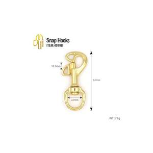 สลักเกลียวทองเหลืองคุณภาพสูงตะขอหมุนได้แบบใช้ซ้ำได้ตะขอเกี่ยวแบบอุตสาหกรรมหนักสำหรับการส่งออกขายส่ง - Product Image 2