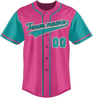 Camisetas de Béisbol Personalizadas para Adultos, Unisex, Manga Corta, Impresión por Transferencia de Calor, Uniformes de Equipo, Letra Frontal, Antibacterianas, Venta al Por Mayor