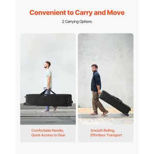 กระเป๋าใส่กล้องและอุปกรณ์วิดีโอแบบมีล้อลากพร้อมสายรัด ขนาด 46.46 x 14.57 x 11.81 / 118 x 37 x 30 ซม. - Product Image 3