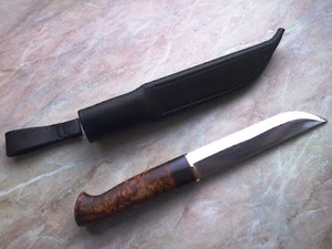 Cuchillo Medieval Forjado a Mano Personalizado OEM DIY con Hoja de Acero al Carbono de 3MM de Grosor, Punta Clip y Borde Recto, con Funda de Cuero - Product Image 5