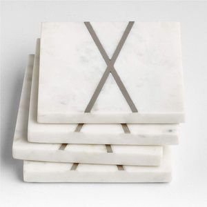 Sous-verres en marbre naturel écologiques, durables, lavables, tapis et coussinets pour hôtels - Product Image 3