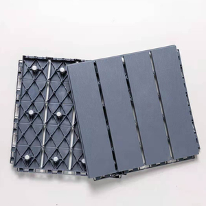 กระเบื้องพื้นระเบียงแบบประกบลายไม้พลาสติกสำหรับภายนอกอาคาร - Product Image 2