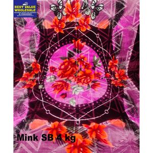 Luxury 4 KG Polyester Mink Throw Blanket <b>Super</b> <b>Soft</b> Warm Winter Single Bed Cover Traditional Style for Home or Hotel Use - Product Image 1