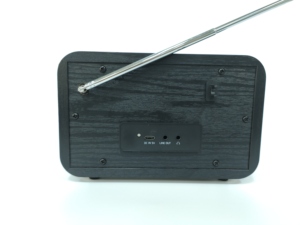 Đài phát thanh kỹ thuật số FM Đài phát thanh đồng hồ báo thức Gỗ hiệu ứng ổ cắm tai nghe thoa đài phát thanh - Product Image 5