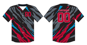 Maillot de baseball personnalisé sublimé avec nom de l'équipe, logo et numéro imprimés, ensemble uniforme de baseball à boutons - Product Image 6