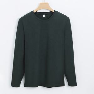 Camiseta Casual de Manga Larga para Hombre, de Algodón, Color Sólido, Estilo Urbano, Deportivo, para Uso Diario, Premium - Product Image 3