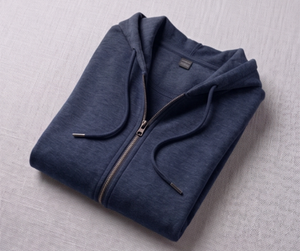 Sudadera con Capucha y Cierre para Mujer, Color Sólido, Manga Larga, Tejido de Algodón, Informal, para Otoño - Product Image 6