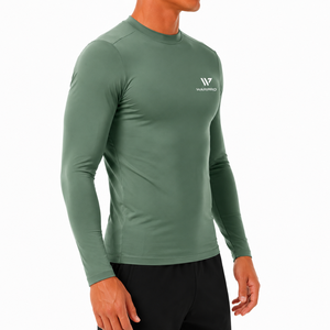 Full Sleeve Unisex Rash Guard High Quality 220g Heat-Transfer Printed Polyester Spandex <b>Compression</b> <b>Shirt</b> UV Protection Quick - Product Image 4