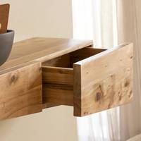 Étagère murale asymétrique Vandana Optima Zentrix en bois d'acacia
