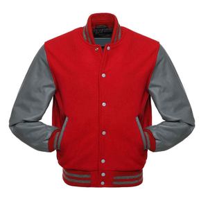 Veste de baseball universitaire d'hiver grande taille en laine 100% avec manches en fourrure de mouton, tailles S-XL, toutes les couleurs disponibles - Product Image 3