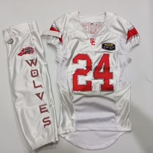 Uniformes de fútbol americano personalizados, camiseta de sarga de aparejos de SUBLIMACIÓN transpirable, camisetas de fútbol de talla grande - Product Image 4