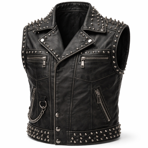 Chalecos de Cuero Transpirables con Cremallera para Invierno, Venta al Por Mayor, Personalizados, Suministro OEM - Directo de Fábrica, Estilo Moto y Biker para Hombre - Product Image 4