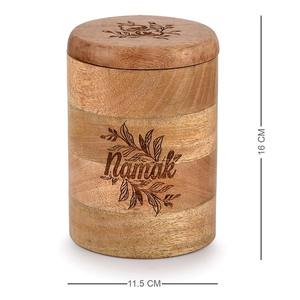 กล่องใส่เครื่องเทศไม้กระถินณรงค์ ดีไซน์ใหม่ เป็นมิตรกับสิ่งแวดล้อม สำหรับจัดเก็บในครัว ปลอดภัยสำหรับเครื่องล้างจาน งานฝีมืออินเดีย - Product Image 5