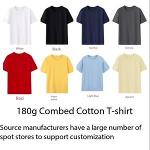 Camiseta de Cuello Redondo de Algodón Puro de 180 g con Logotipo Personalizado Bordado a Precio de Fábrica de Bangladesh China, Camiseta para Hombre - Product Image 6