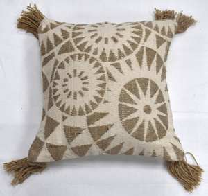 Funda de Cojín de Yute de Fibra Natural Hecha a Mano, Estilo Rústico, para Sofá, Decoración del Hogar, Suministro al por Mayor - Product Image 2