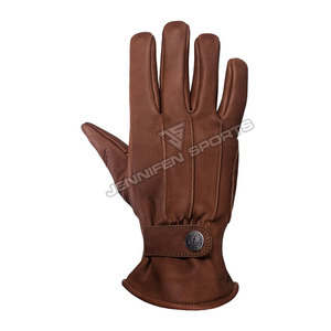 Gants de moto en cuir sur mesure avec logo personnalisé pour homme, vente en gros - Product Image 2