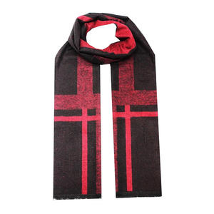 Bufanda de Fútbol Personalizada al por Mayor, de Alta Calidad, Diseño Jacquard, Acrílica, Tejida, para Clubes Deportivos, con Flecos y Borlas - Product Image 6