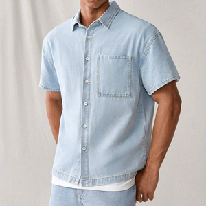 กางเกงขาสั้นคาร์โก้ผ้าเดนิมคอตตอนสำหรับผู้ชายแบบลำลองชายหาดแห้งเร็วสั่งทำขายส่งสำหรับฤดูหนาว กางเกงขาสั้นชายหาดระบายอากาศแห้งเร็ว - Product Image 4