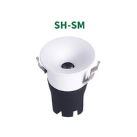 Mini spot LED encastré 3W 5W 7W 10W avec options de cadre variées, combinaison flexible, anti-éblouissement profond et petit découpage