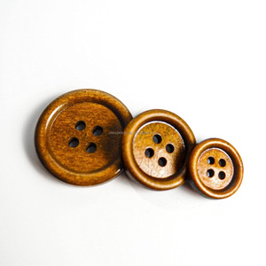 Handmade Natural Color Flatback Wood <b>Buttons</b> for Autumn and Winter Clothing Stylish Garment Accessories - Product Image 6