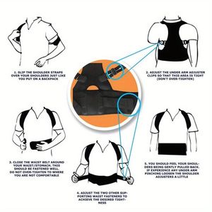 Magnetic <b>Back</b> <b>Support</b> Corrector Brace Belt Band Posture Corrector for Men and Women - Product Image 4