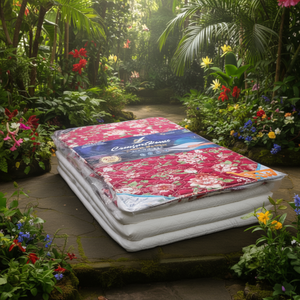 Surmatelas matelassé pliable de 6 pouces d'épaisseur pour lit Queen Size, idéal pour la maison, l'hôtel et l'auberge - Product Image 3