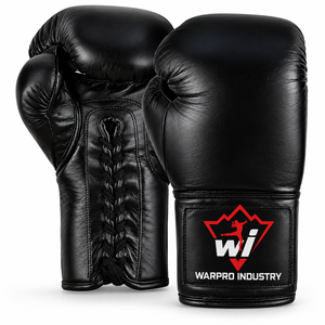 Gants de boxe personnalisés avec logo, en cuir PU, à lacets, respirants et légers pour l'entraînement - Product Image 3