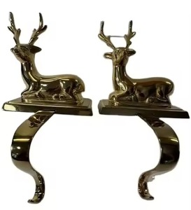 Casting Aluminium Bow <b>Tie</b> Shape New Stocking Holder For Fire Place Home Decoration Use Metal Stocking Holder Hook - Product Image 2
