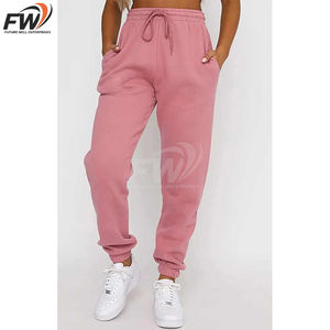 Pantalones deportivos personalizados de otoño/invierno, suaves, de forro polar, cálidos, holgados, para mujer, pantalones de chándal de algodón, pantalones jogger de pierna ancha para mujer - Product Image 2