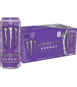 Monster Ultra Violet <b>Zero</b> <b>Sugar</b> Energy Drink 16 fl oz Can Low Calorie Refreshing Citrus Grape Flavor Beverage Bulk Supply - Product Image 6
