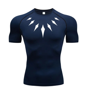 T-shirt de compression pour homme à manches longues, imprimé par sublimation personnalisée, en spandex, séchage rapide, pour BJJ, sport, course à pied, anti-UV - Product Image 6