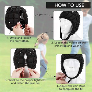 Casque de football américain souple pour jeunes, casque de football souple pour football 7v7, casque souple pour flag football, enfants, adultes, rugby - Product Image 5