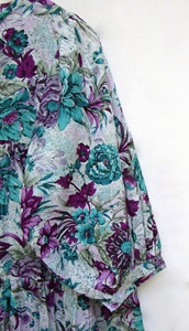 Minivestido maxi de algodón con estampado floral del Valle de colores recién llegado, minivestido maxi de verano con escote Henley y corbata de algodón para mujer - Product Image 4