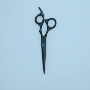 Plasma Black Stainless Steel Hair Cutting Scissor <b>Set</b> Blunt <b>Barber</b> Shear with Thinning Straight Design Salon Use Beauty Tool - Product Image 1