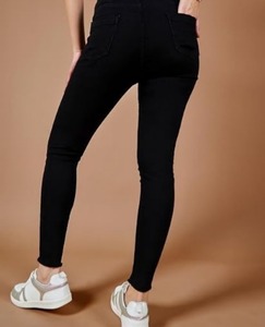 กางเกงยีนส์เดนิมทรงเข้ารูปวินเทจ ผ้าฝ้าย ทรงปกติ ความยาวระดับเข่า - Product Image 4